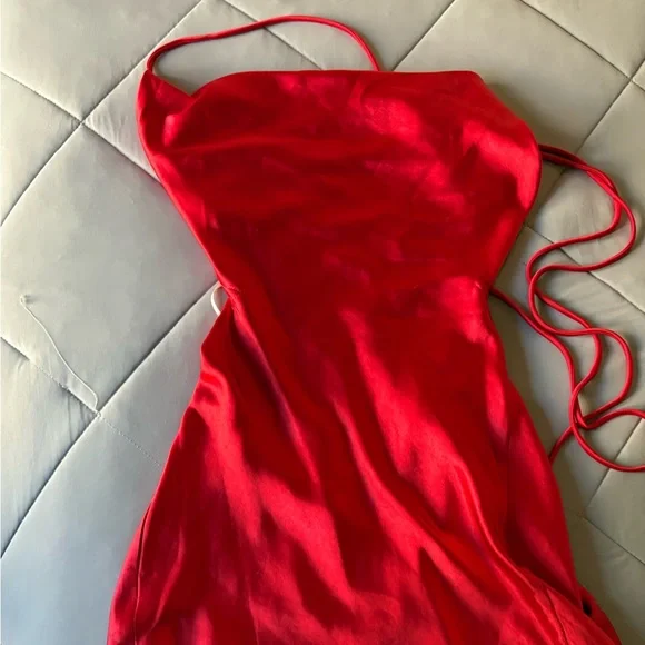 Princess Polly Strapless Red Dress - Picture 3 of 5